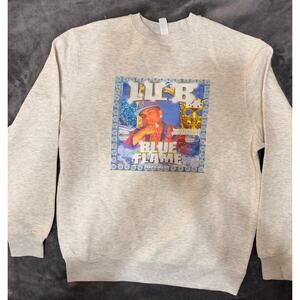 Lil B The Basedgod Lil B Blue Flame medium sweater
